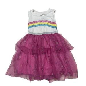 Care Bears Unlock the Magic Cheer Bear Rainbow Girls Tulle Tutu Dress Size xs